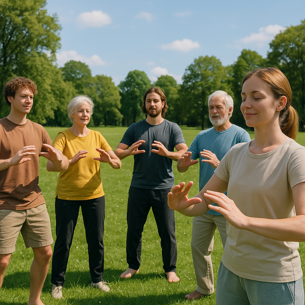 Qigong und Taichi Training im Bugpark Bad Vilbel